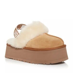 UGG Funkette Slip-On Slingback Platform Flats